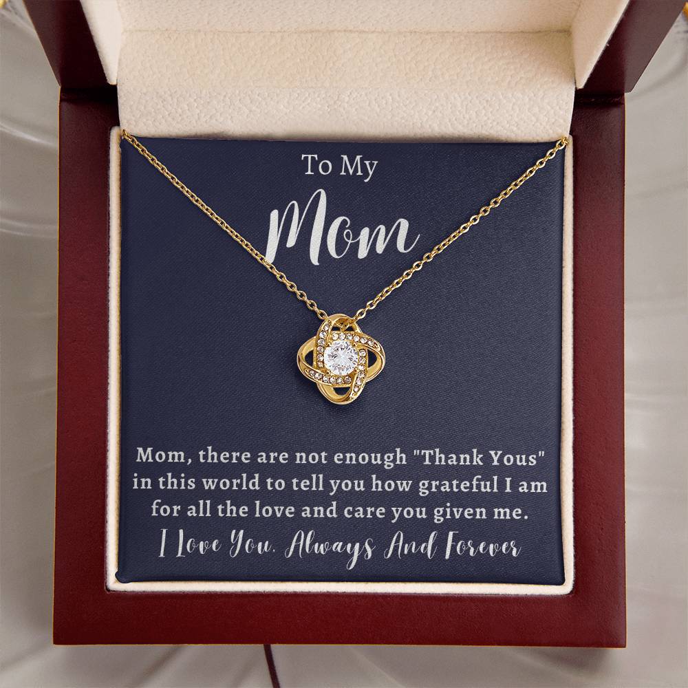 Mother's Day Or Just To Say I Love  Love Knot Necklace
