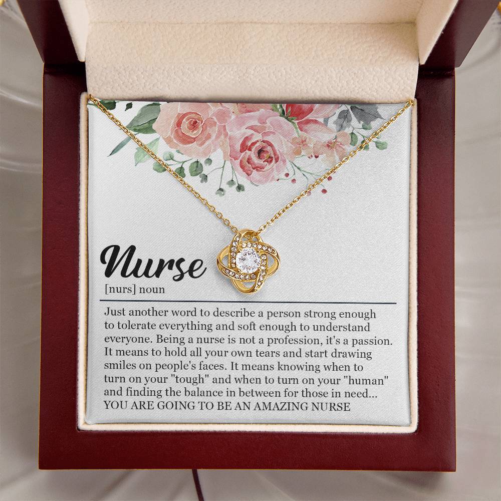 Graduation Gift For Nurse Nursing Graduation Gift Necklace New Nurse Gift For Graduation Nursing Studen Love Knot Necklace