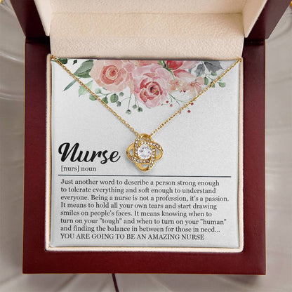 Graduation Gift For Nurse Nursing Graduation Gift Necklace New Nurse Gift For Graduation Nursing Studen Love Knot Necklace