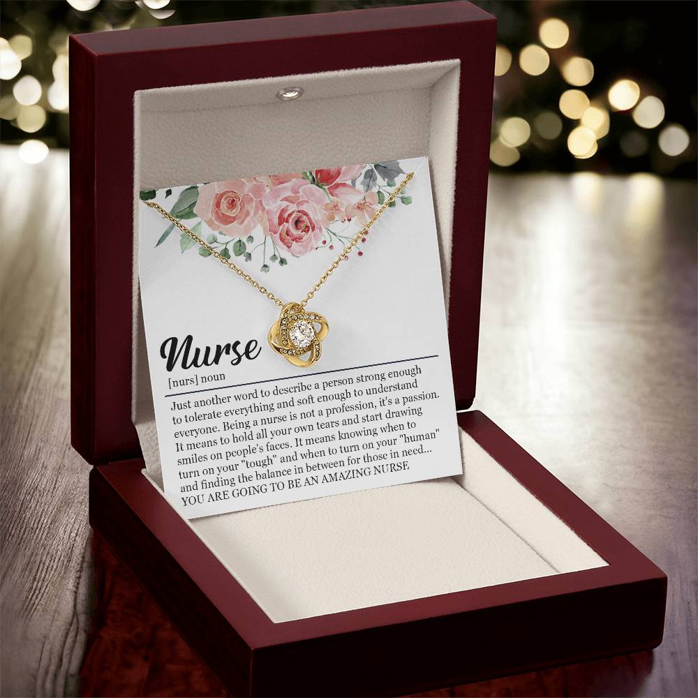 Graduation Gift For Nurse Nursing Graduation Gift Necklace New Nurse Gift For Graduation Nursing Studen Love Knot Necklace