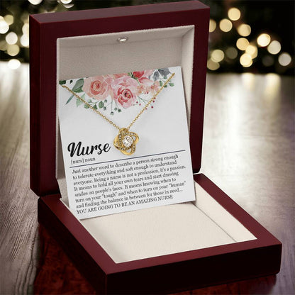 Graduation Gift For Nurse Nursing Graduation Gift Necklace New Nurse Gift For Graduation Nursing Studen Love Knot Necklace