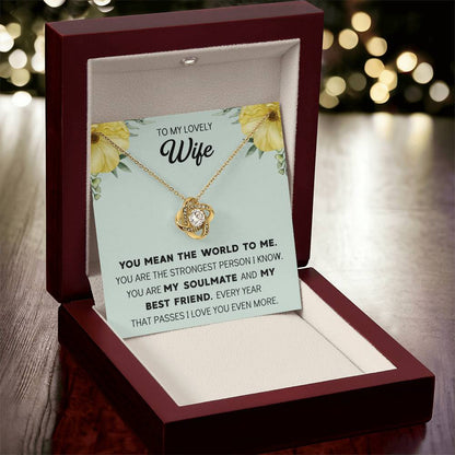 Silver Small Heart Cubic Zirconia Pendant Necklace Gift For Wife Sentimental Gifts For Mothers Day Gift For Wife Wife Anniversary Birthday Love Knot Necklace