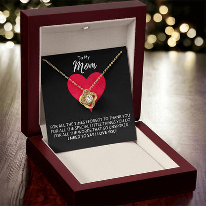 Premium Mother's Day Necklace Customize Gift For Your Loving Mom! ?? 1 Love Knot Necklace