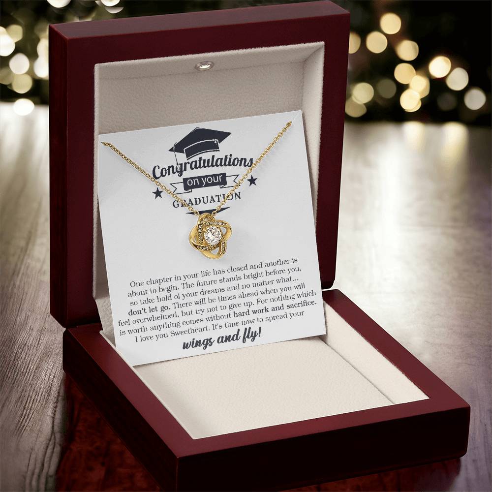 Graduation Gift For Her Graduate Ne Love Knot Necklace