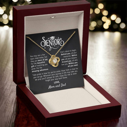 Graduation Gift For Senior 2022 Graduation Gift For Daughter From Mom And Dad Class Of 2022 Hight School College Grad Love Knot Necklace