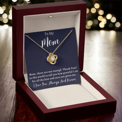 Mother's Day Or Just To Say I Love  Love Knot Necklace