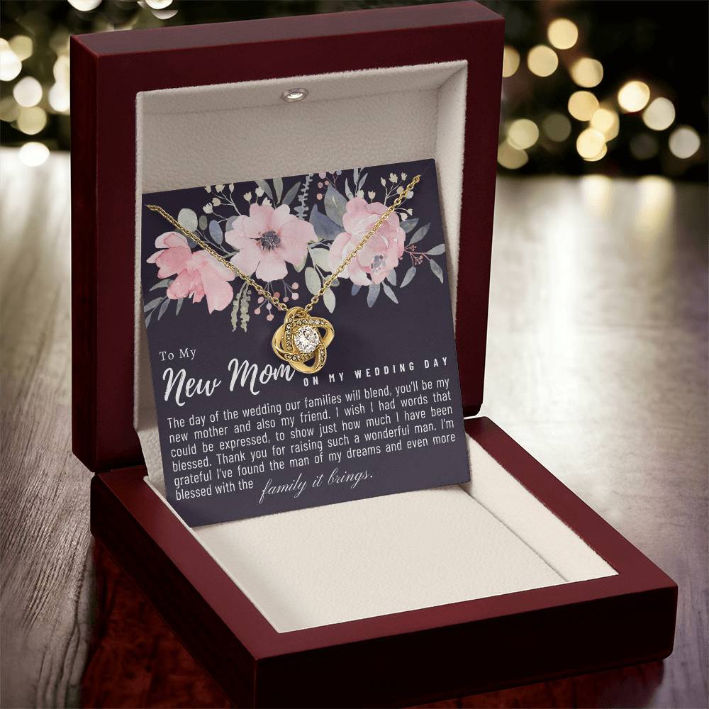 Mother In Law Wedding Gift Mother Of The Groom Gift From Bride Mom In Law Wedding Gift Mom In Law Gift From Bride Heartfelt Jewelr Love Knot Necklace