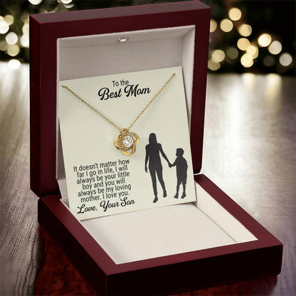 Mothers Day Gift Idea Mothers Day Necklaces Mothers Day Gift For Mom Gift From Son Birthday Gifts Ideas For Mom From Son Love Knot Necklace