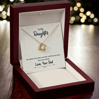No Matter Who Enters Your Life - Necklace Love Knot Necklace
