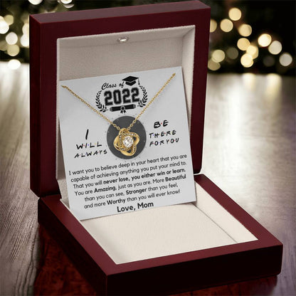 Graduation Gift For Daughter Daughter Graduation Necklace Daughter Gift Fr Love Knot Necklace