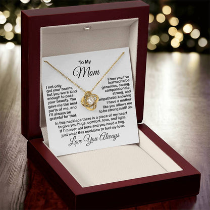 Gift For Mom From Daughter Son Mother's Day Gift For Mom Necklace For Mom Mother's Day Necklace For Mom From Daughter Son Kids Love Knot Necklace