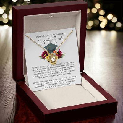 Graduation Gift For Her Graduate Necklace Class Of 2022 Hight School College Graduatio Love Knot Necklace