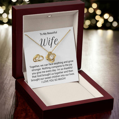 Meaningful Jewelry For Wife - Love Knot Necklace Love Knot Necklace