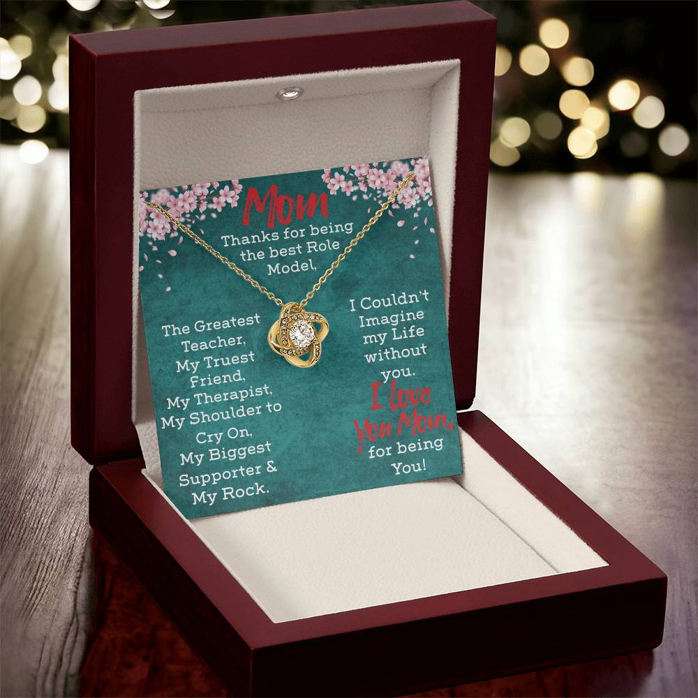 Necklace Gift For Mom Love Knot Necklace