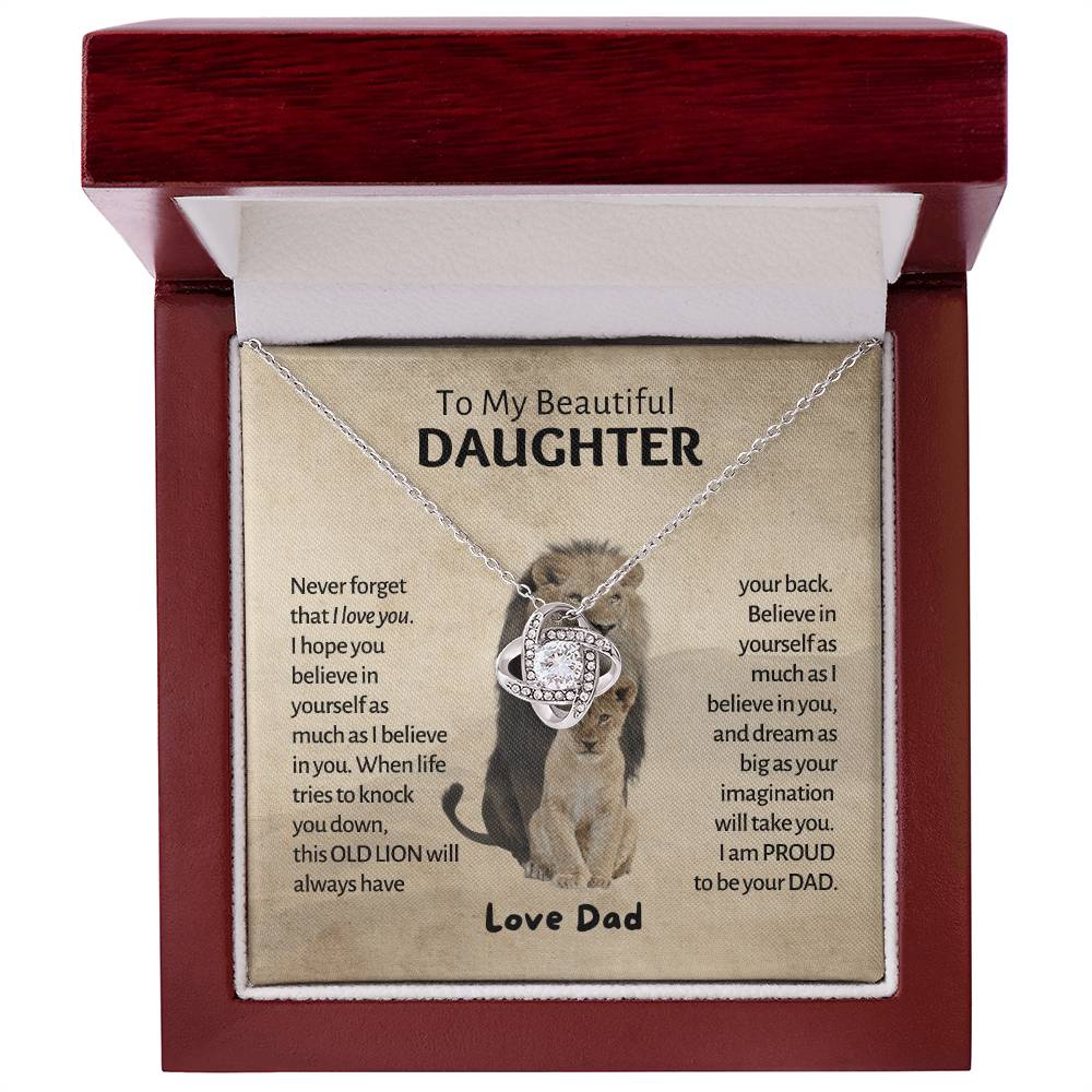 My Beautiful Daughter - Old Lion - Love Knot 1 Love Knot Necklace