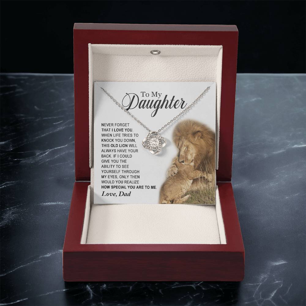 Daughter - How Special You Are To Me - Ne Love Knot Necklace