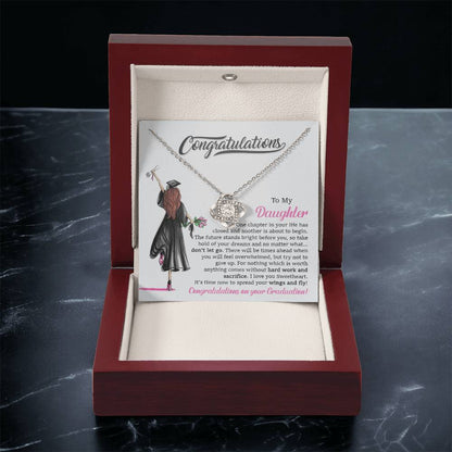 Graduation Gift For Daughter Daughter Graduation Necklace Class Of 2022 Hight School College Graduatio Love Knot Necklace