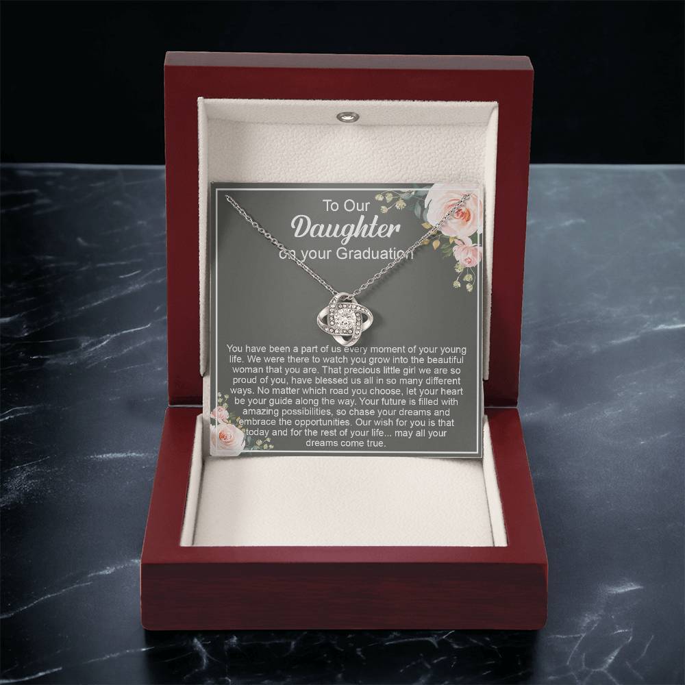 Graduation Gift For Daughter Daughter High School Graduation College Class O Love Knot Necklace