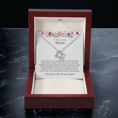 Mothers Day Necklace J Love Knot Necklace