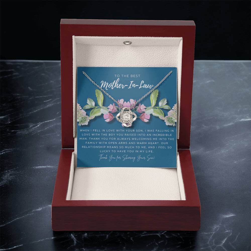 Mother In Law Gift From Daughter In Law Mothers Day Gift For Mother-In-Law Gift For Mother In Law Mother-In-Law Necklace Love Knot Necklace