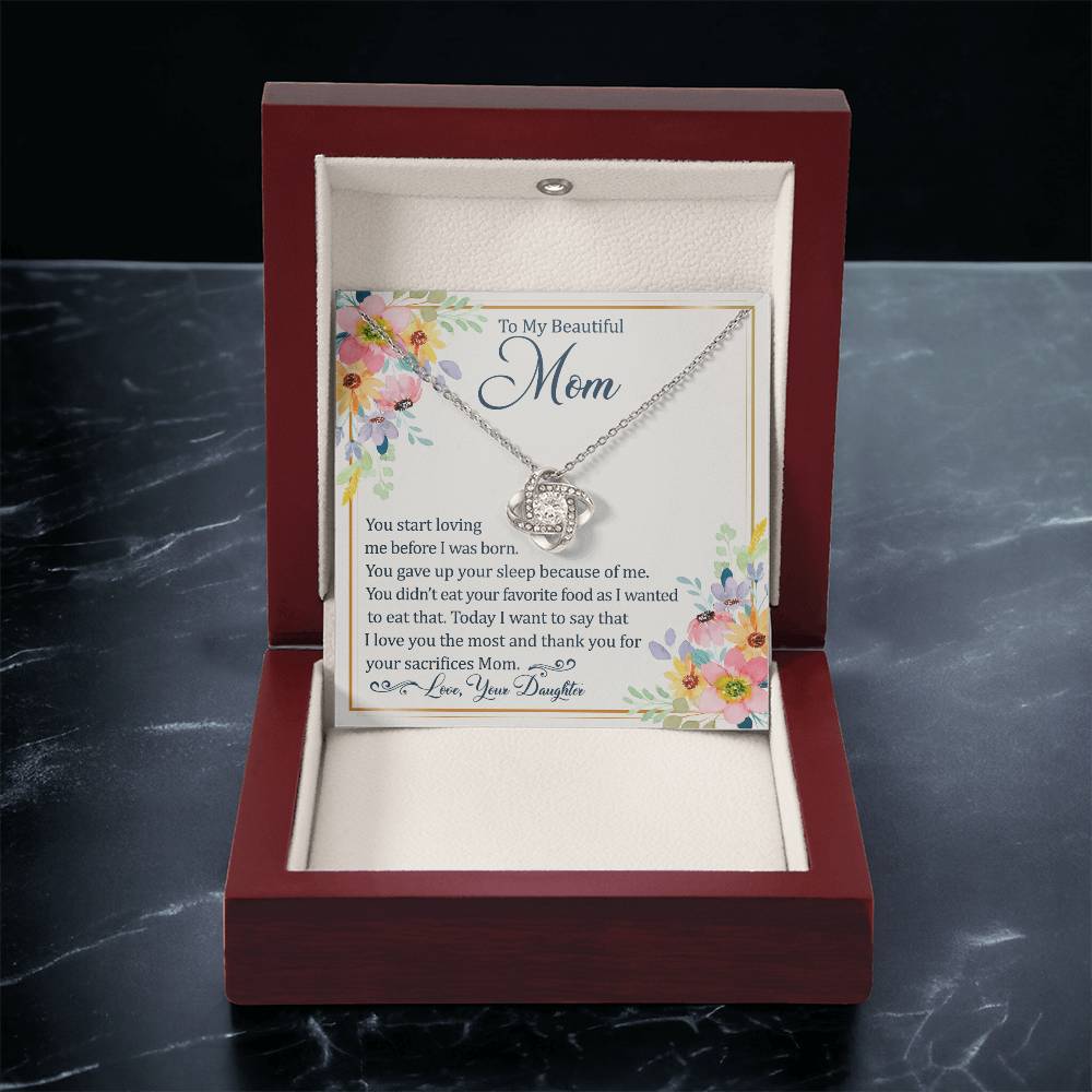 Mother's Day Happy Birthday Or Just To Say Love You Mom - 11 Love Knot Necklace