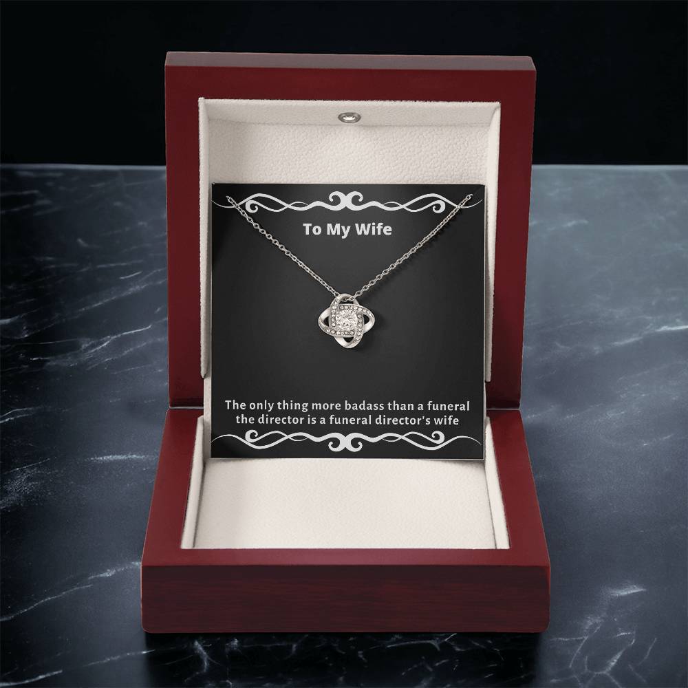 Almost Gone The  - Funny Gag Gifts For Badas Love Knot Necklace