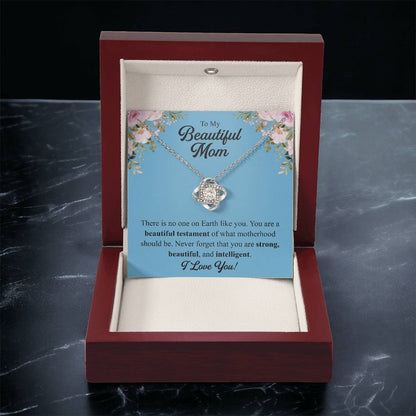 Mothers Day Gift From Daughter Mother Of The Groom Gift From Son Presents For Mom Birthday Sentimental Jewelry Necklace For Mom Love Knot Necklace