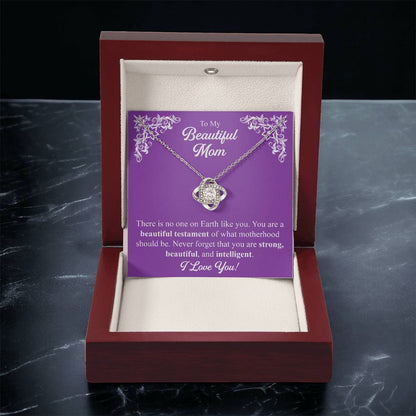 Mothers Day Gift From Daughter Mother Of The Groom Gift From Son Presents For Mom Birthday Sentimental Jewelry Necklace For Mom 4 Love Knot Necklace
