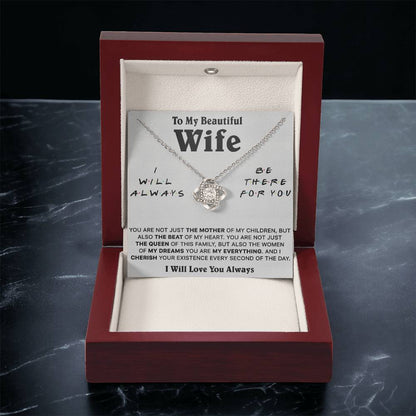 Gift For Wife Lux Be There The Mother Love Knot Necklace Love Knot Necklace