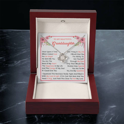 To Granddaughter Love Knot Necklace Love Knot Necklace