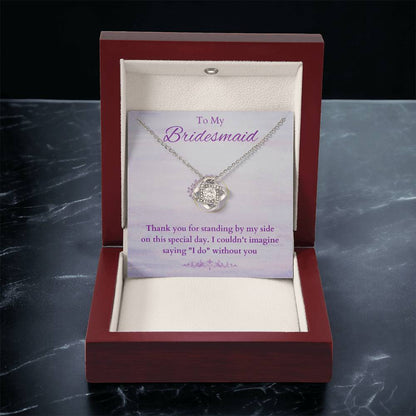 Bridesmaid v1 - Love Knot Necklace