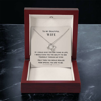 How Special Y Love Knot Necklace