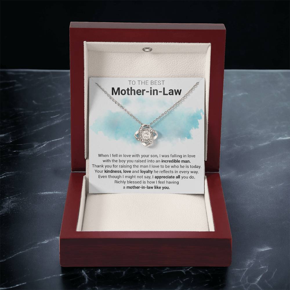 Gift For Mother-In-Law - Loyalty - Love Knot Love Knot Necklace