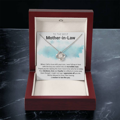 Gift For Mother-In-Law - Loyalty - Love Knot Love Knot Necklace