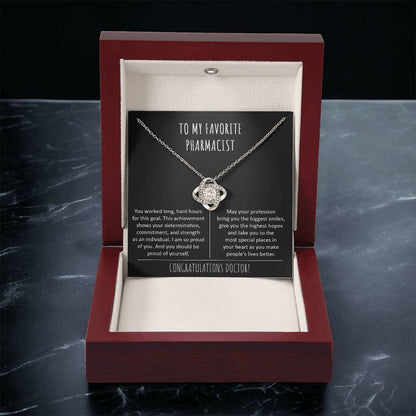 Pharmacist Graduation Gift Doctor Of Pharmacy Gift Pharmacist Doctorate Gift New Phar Love Knot Necklace