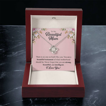 Mothers Day Gift From Daughter Mother Of The Groom Gift From Son Presents For Mom Birthday Sentimental Jewelry Necklace For Mom 2 Love Knot Necklace