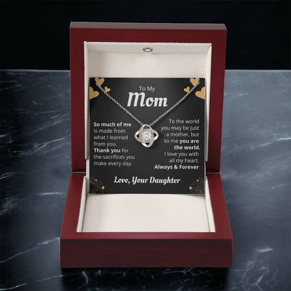 Mom - So Much Of Me - The Love Knot Necklace 1 Love Knot Necklace