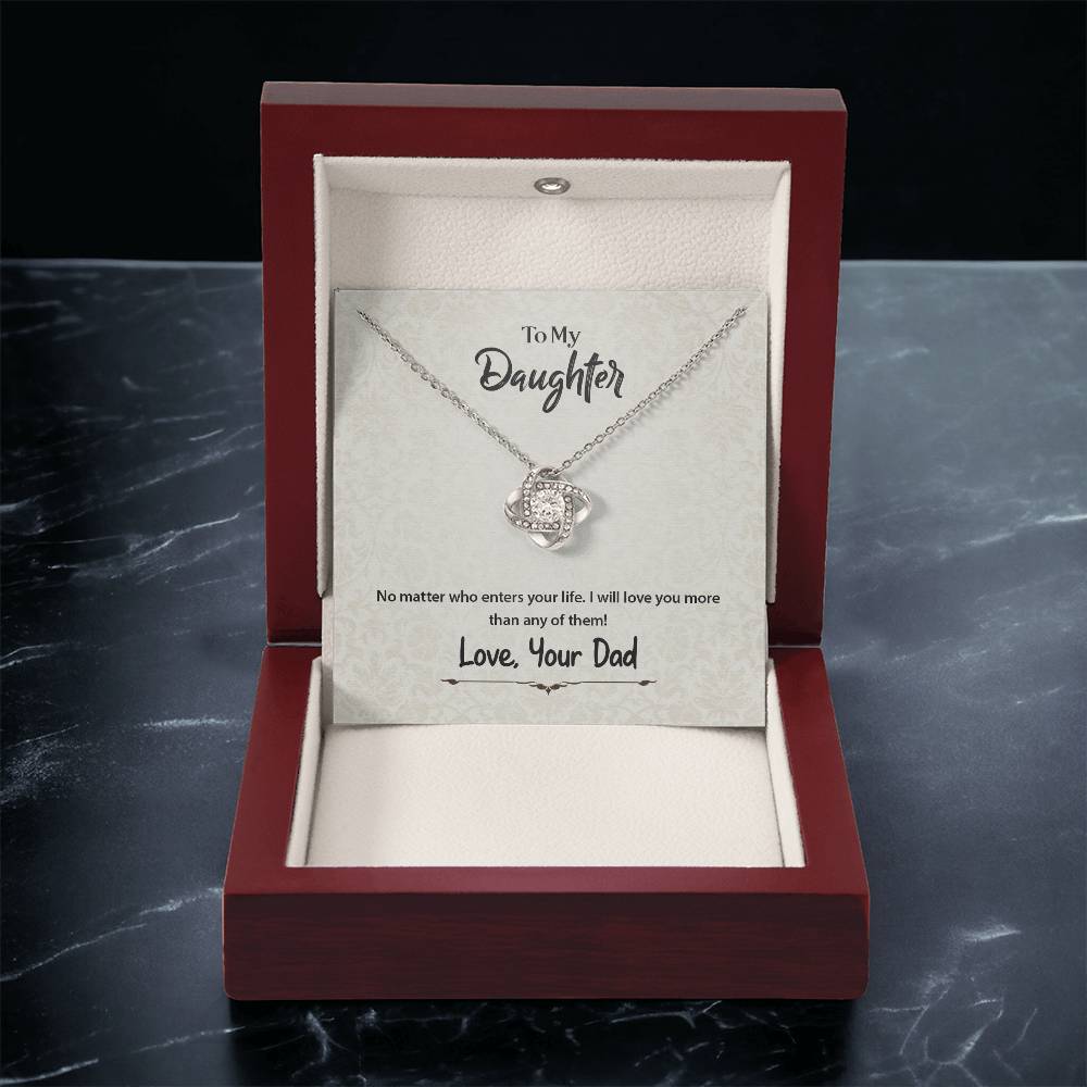 No Matter Who Enters Your Life - Necklace Love Knot Necklace
