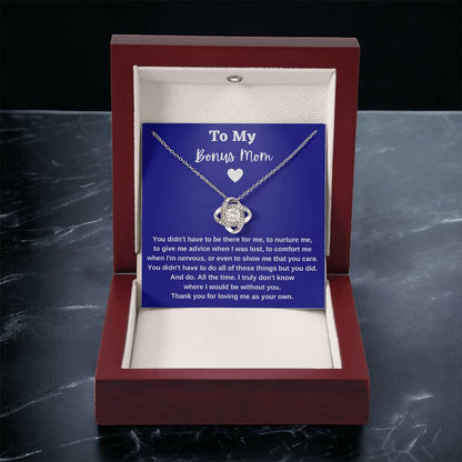 Gift For Bonus Mom - Loveknotnecklace 1 Love Knot Necklace