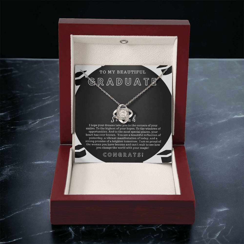 Graduation Gift For Best Friend Class Of 2022 Love Knot Necklace