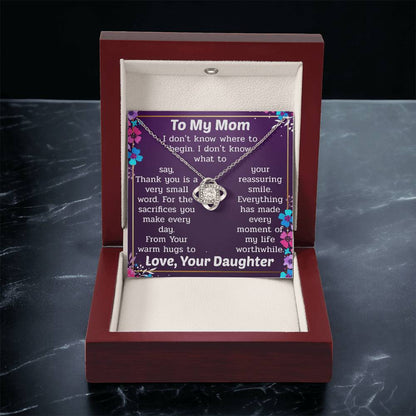 The Unique Necklace Gift For Love Love Knot Necklace