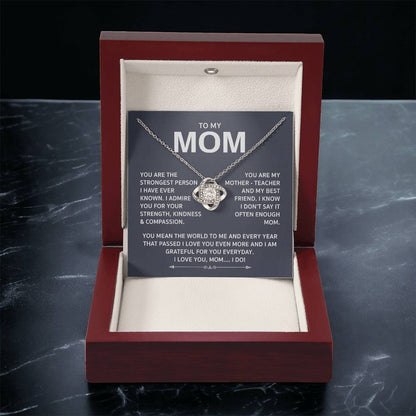 Love Knot Necklace For Mom Love Knot Necklace