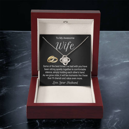 Necklace For Wife From Husband - Love Knot Love Knot Necklace