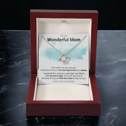 Gift For Mom - Always - Love Knot Love Knot Necklace