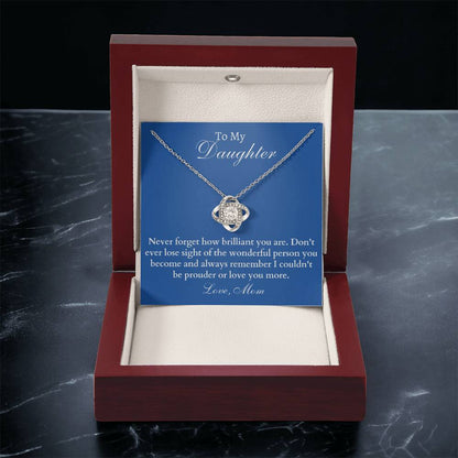 Happy Birthday Or Just To Say I Lo Love Knot Necklace