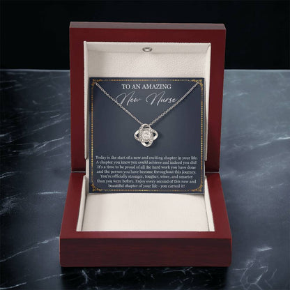 Graduation Gift Necklace For Her Nurse Graduation Gift Graduation Gift For Nurse Class O Love Knot Necklace
