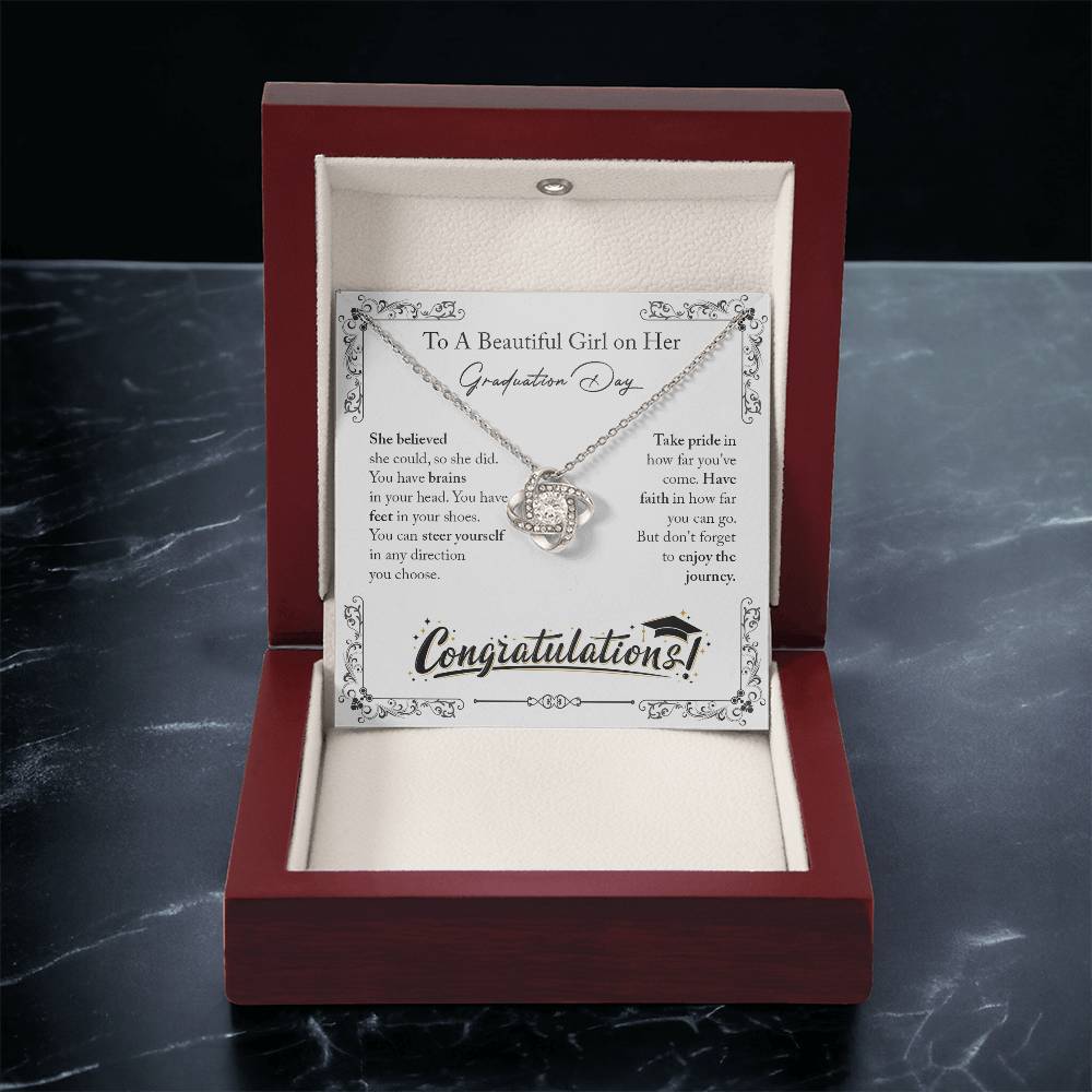 Graduation Day Gifts Ne Love Knot Necklace