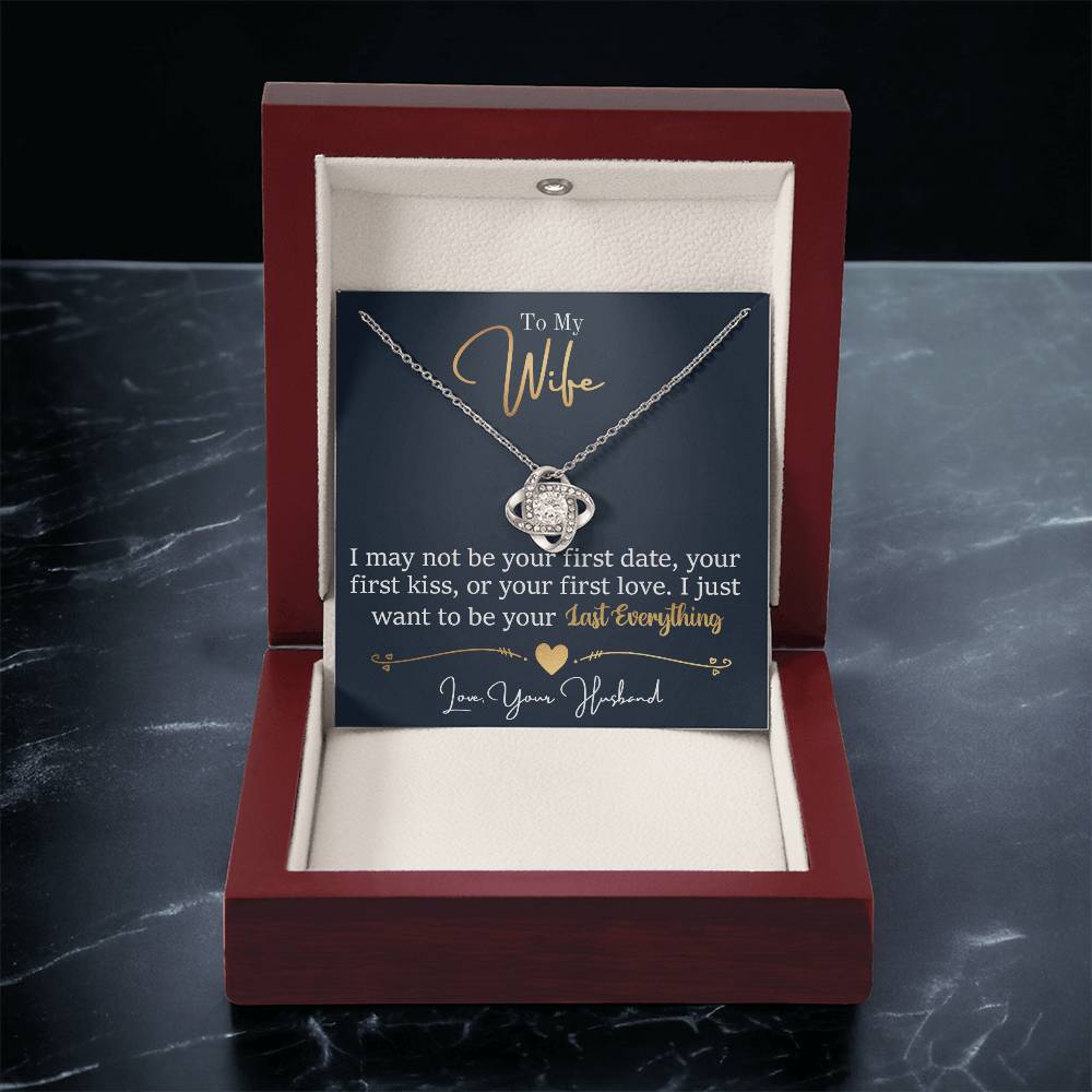 Wife - Last Everything Love Knot Necklace