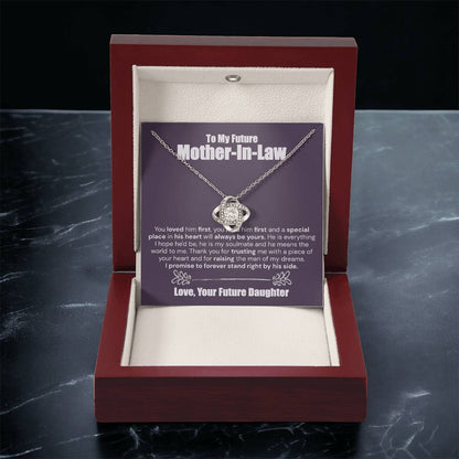 To My Future Mother-In-Law I Promise - The Love Knot Necklace Love Knot Necklace