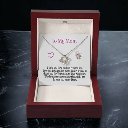 Gift For Mom - Love Knot Necklace Love Knot Necklace
